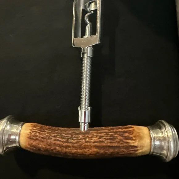 Antler Handle Carving Set and Corkscrew - Picture 3 of 8